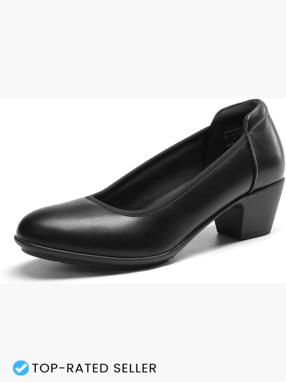Low Chunky Block Heel Pumps Comfortable Work Dress Shoes Closed Toe